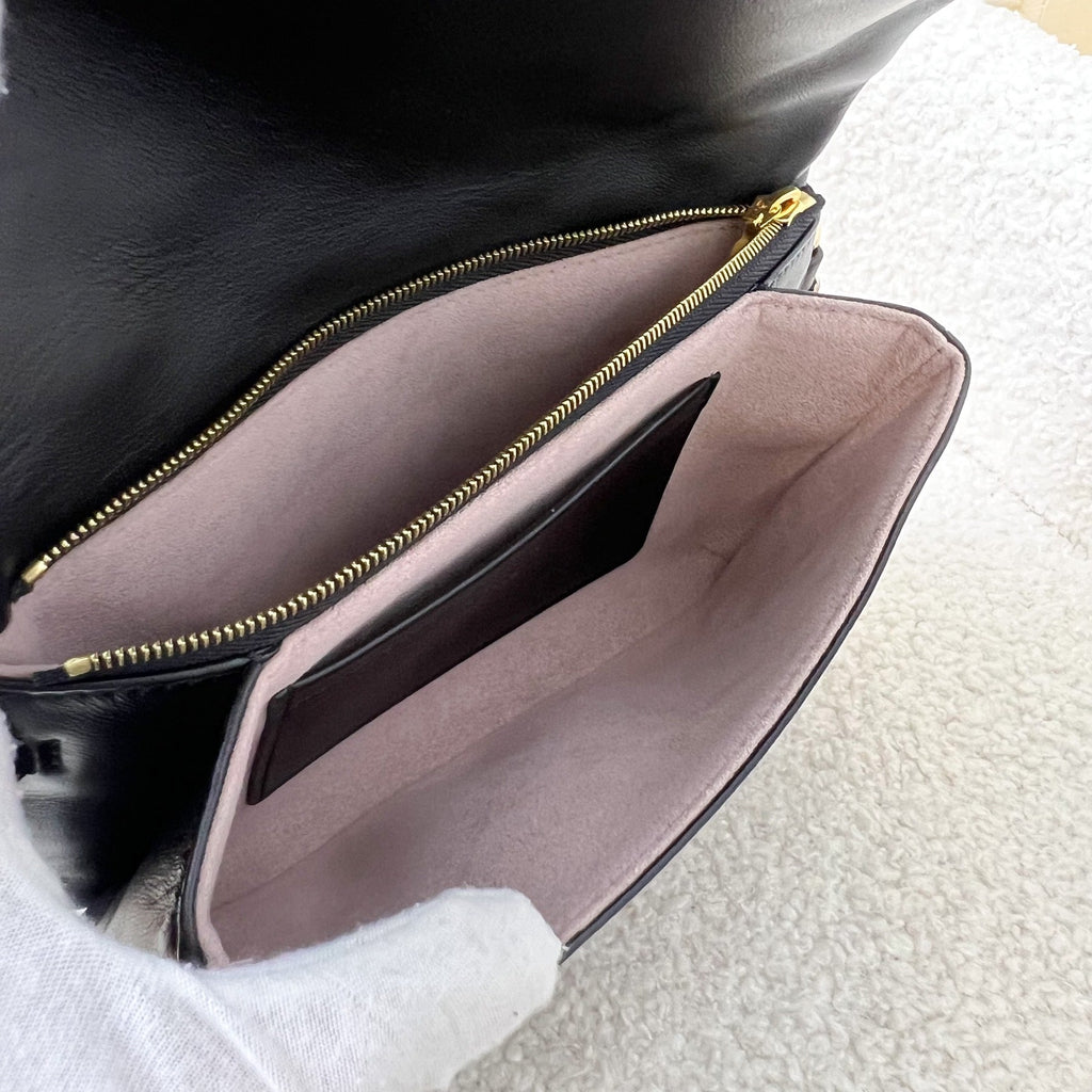 LV Pochette Coussin in Black Puffy Lambskin and GHW