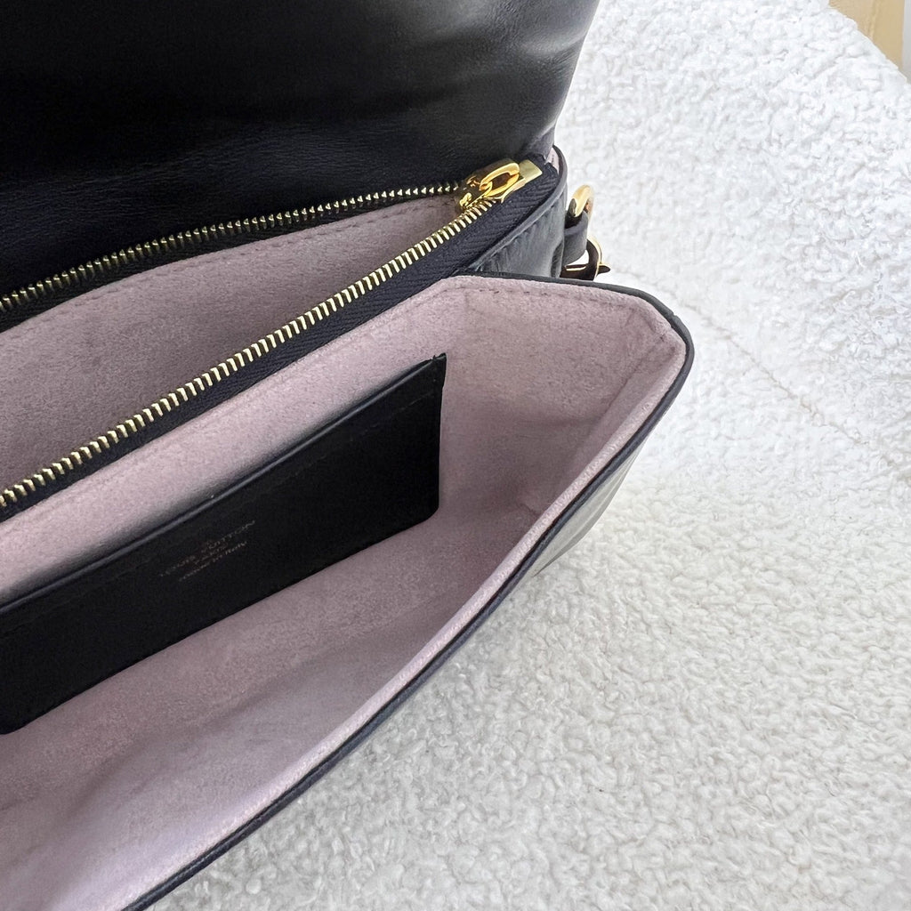 LV Pochette Coussin in Black Puffy Lambskin and GHW