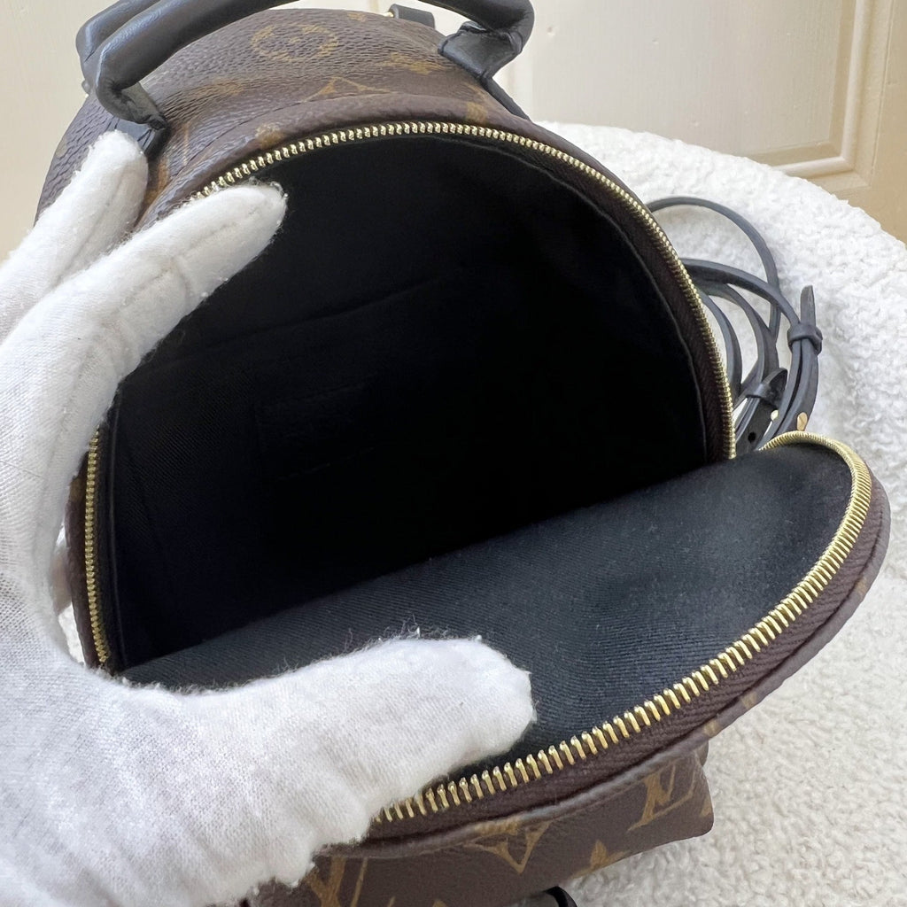 LV Palm Springs Mini Backpack in Monogram Canvas GHW