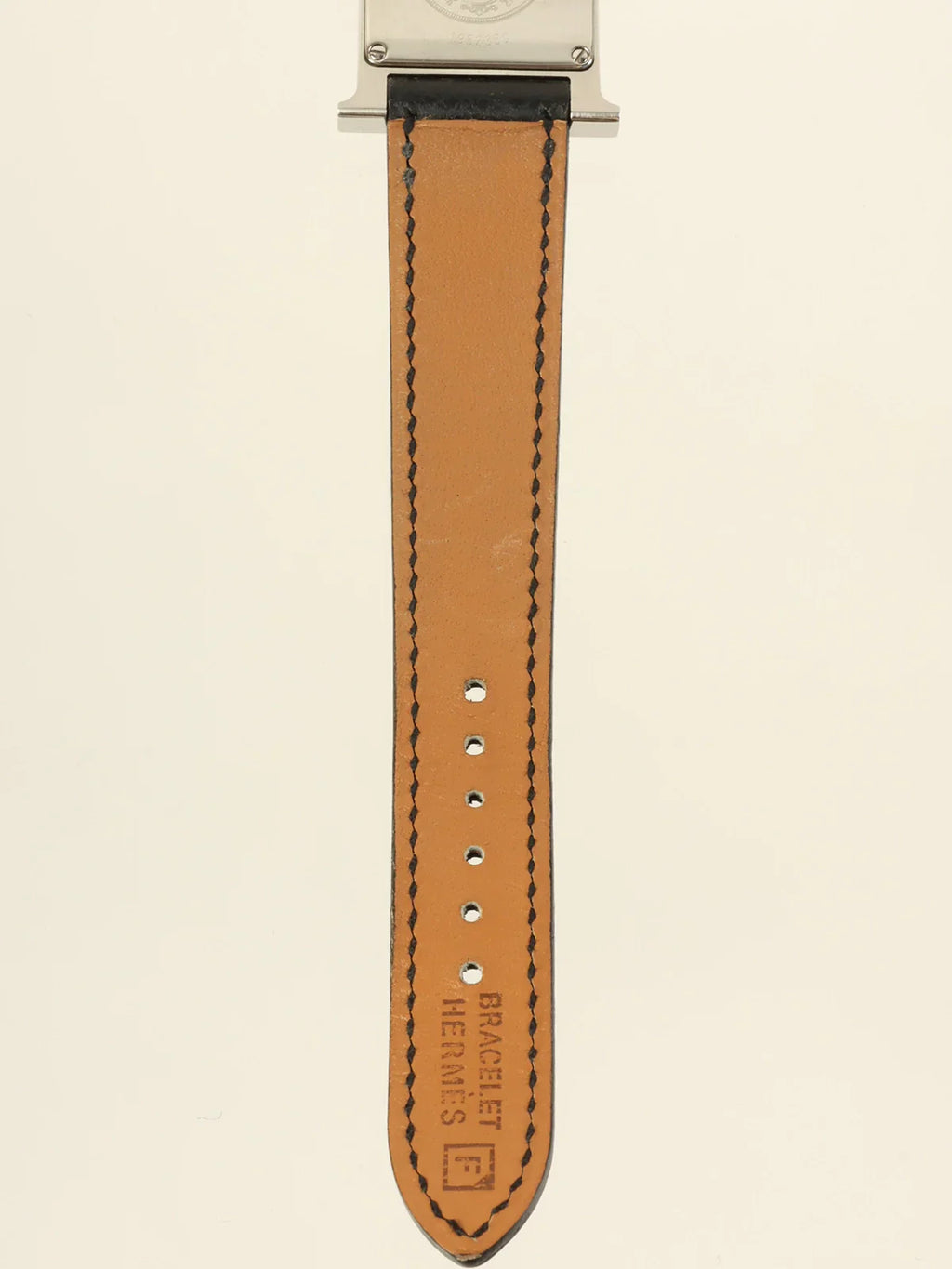 HERMES 2002 Made H Watch Black/Silver