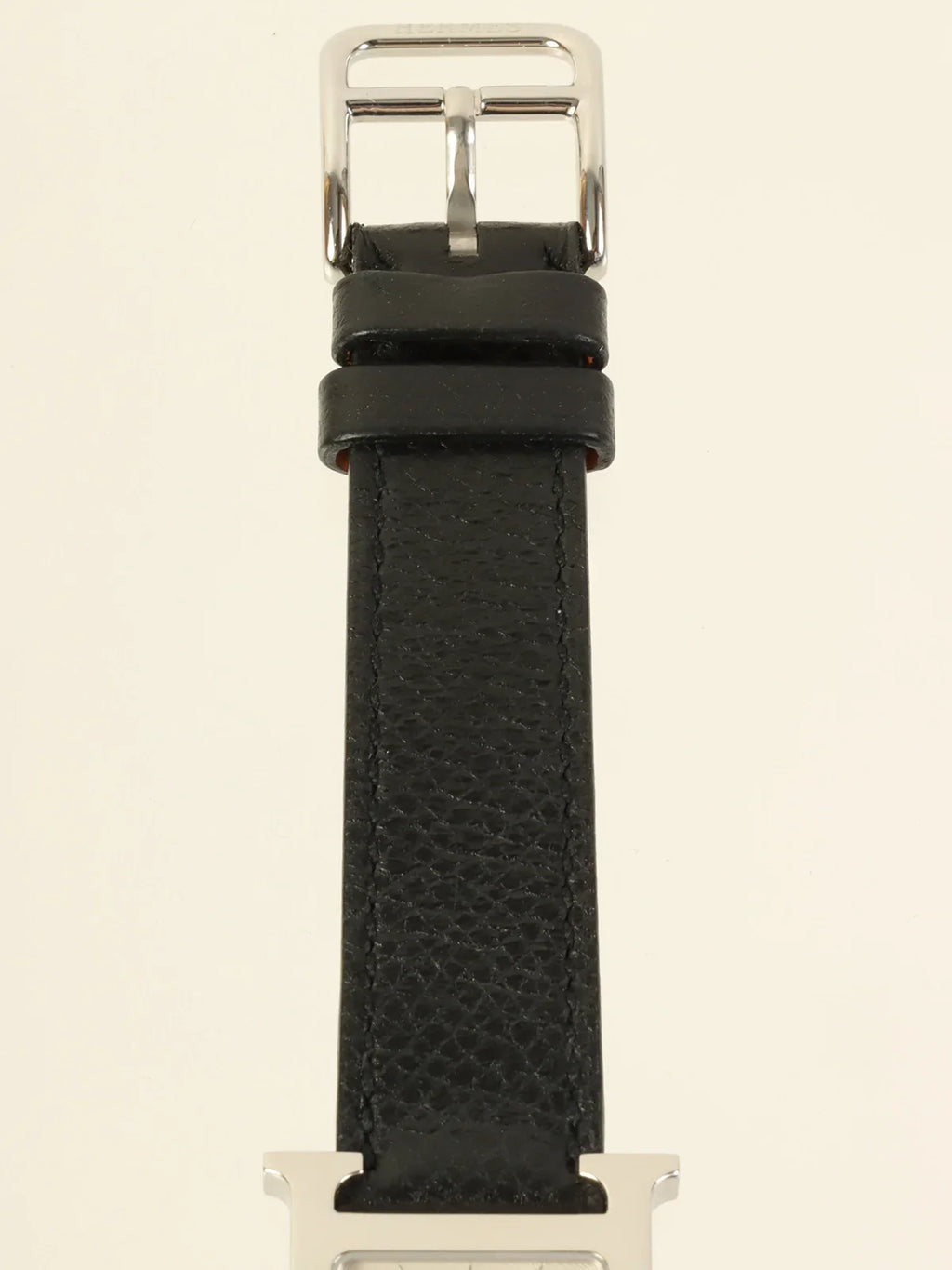 HERMES 2002 Made H Watch Black/Silver