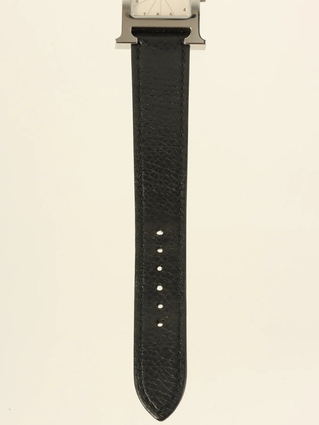 HERMES 2002 Made H Watch Black/Silver