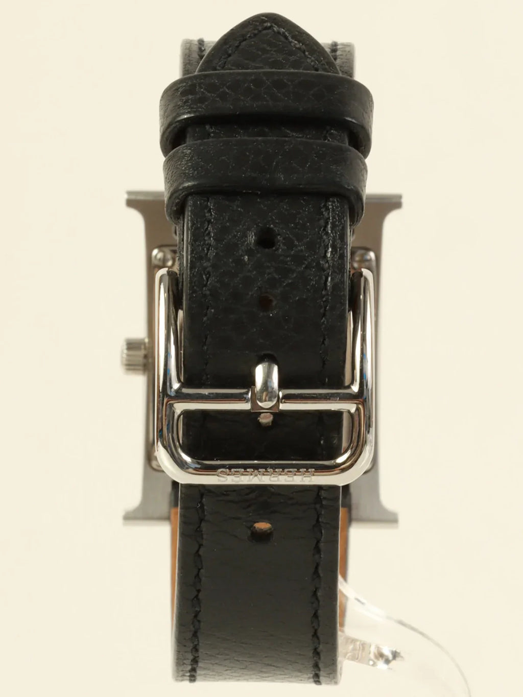 HERMES 2002 Made H Watch Black/Silver