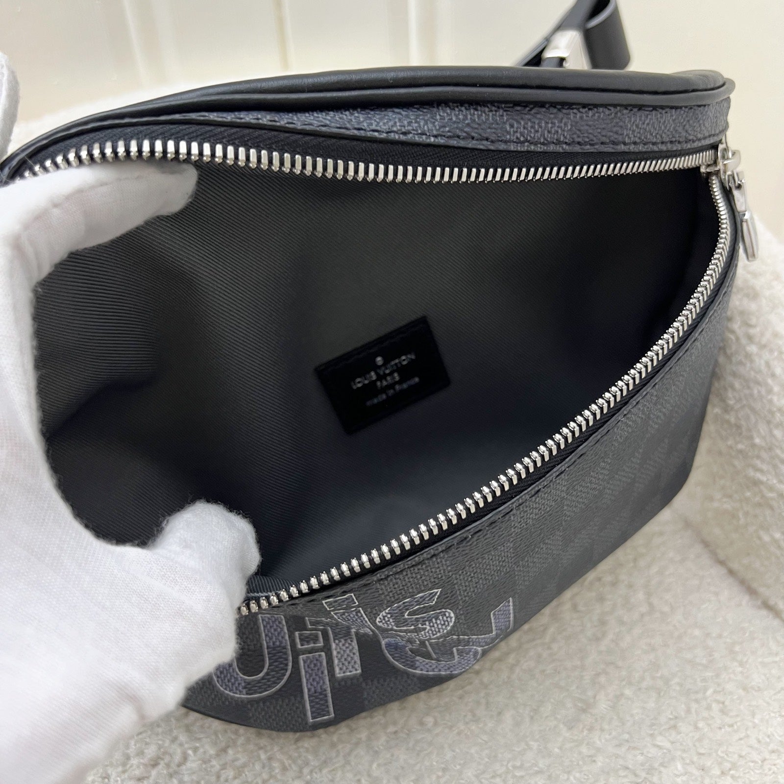LV Discovery Bumbag in Limited Edition Damier Graphite Canvas and SHW