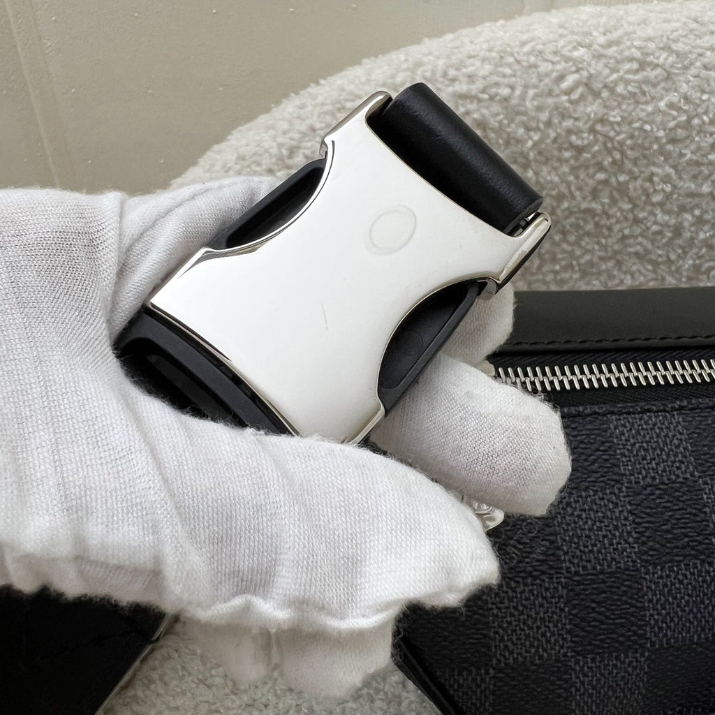LV Discovery Bumbag in Limited Edition Damier Graphite Canvas and SHW