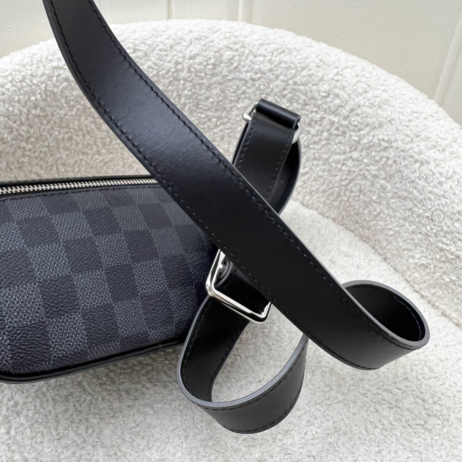 LV Discovery Bumbag in Limited Edition Damier Graphite Canvas and SHW