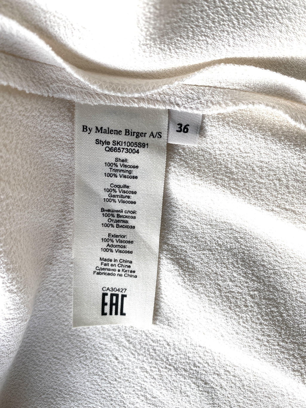 BY MALENE BIRGER 3/4 LENGTH SKIRT - SIZE DK 36