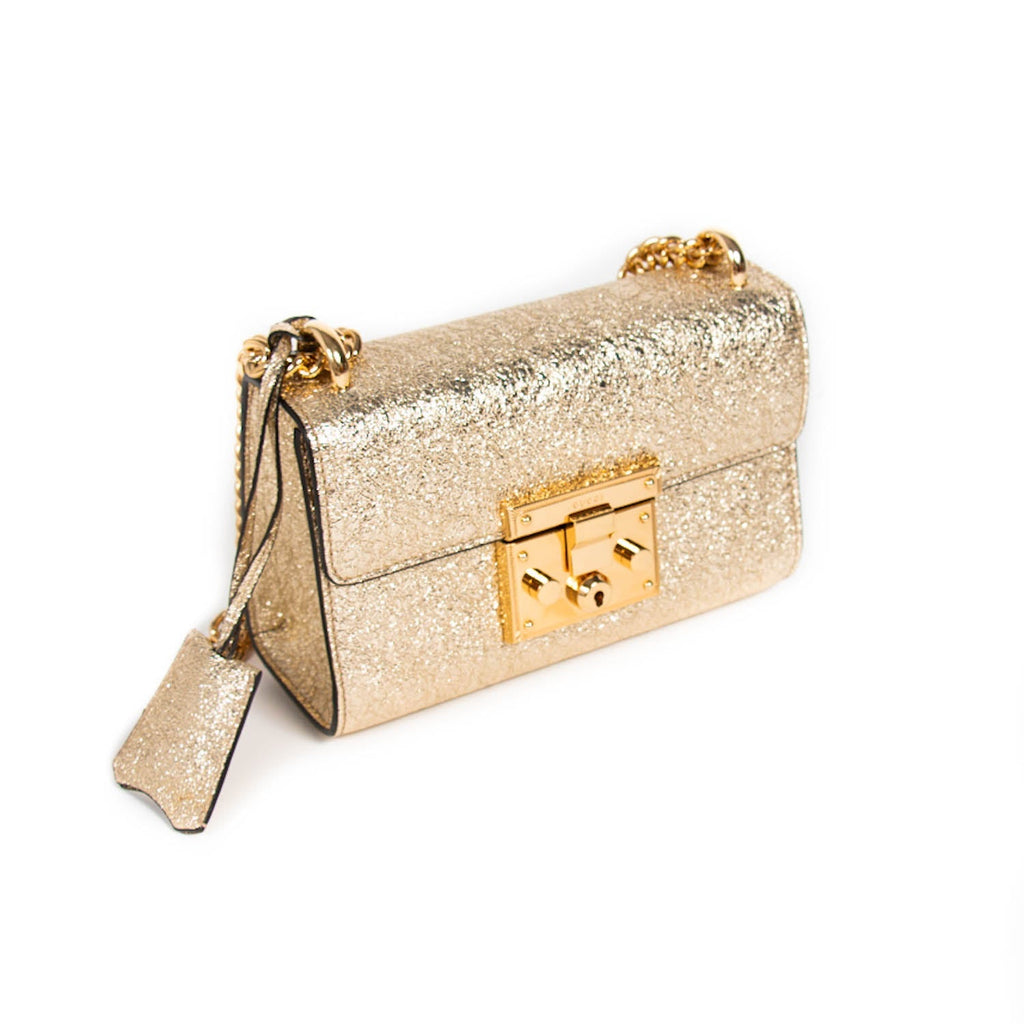 Gucci Metallic Padlock Shoulder Bag