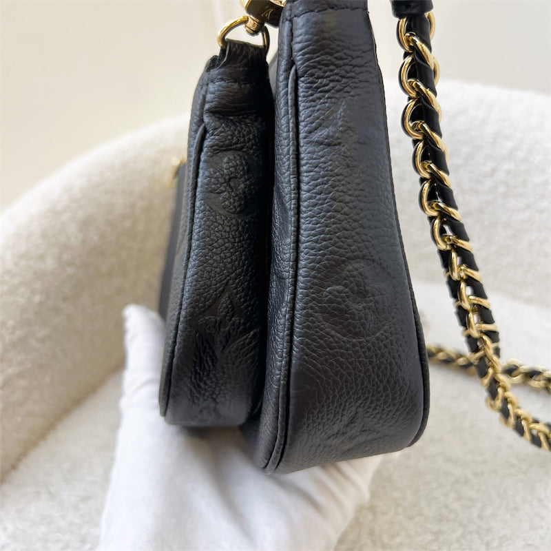 LV Multi Pochette Accessoires MPA in Black Empreinte Leather and GHW
