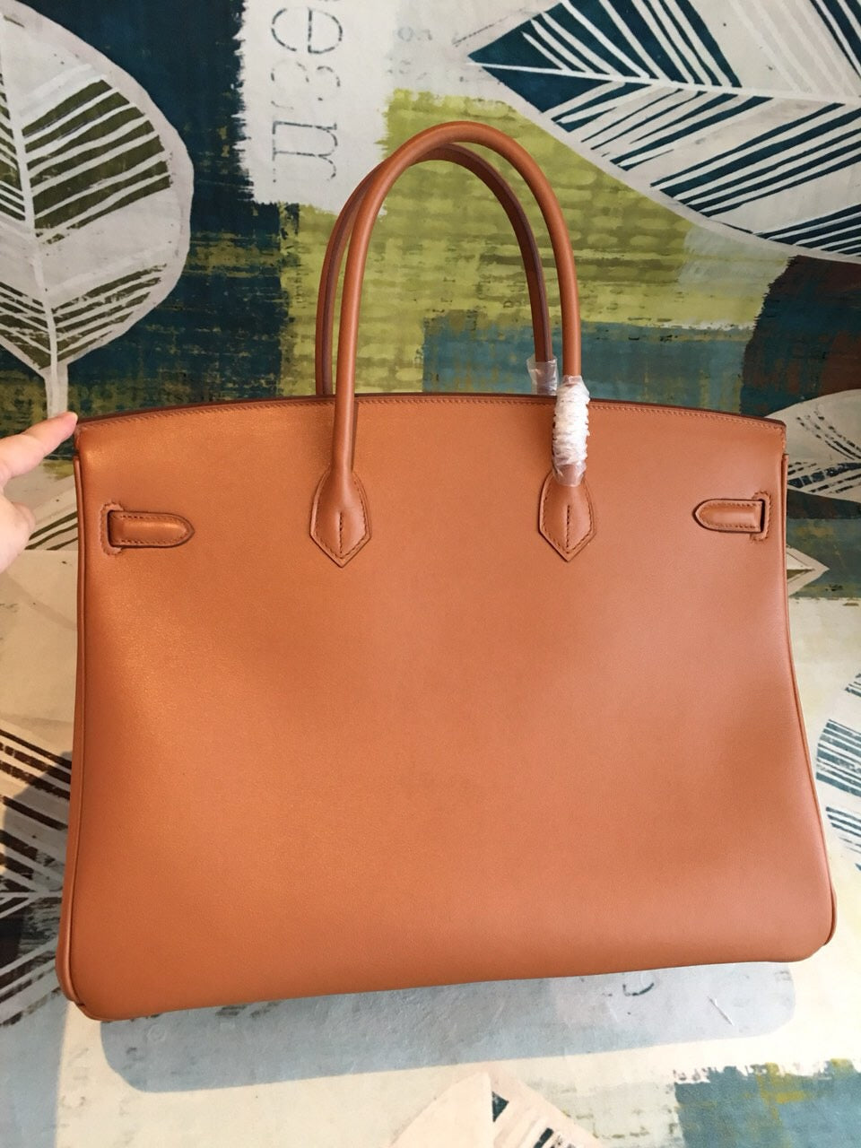 GLAMI Birkin Brown For Women Gold Toned Hardware 11.8in/30cm