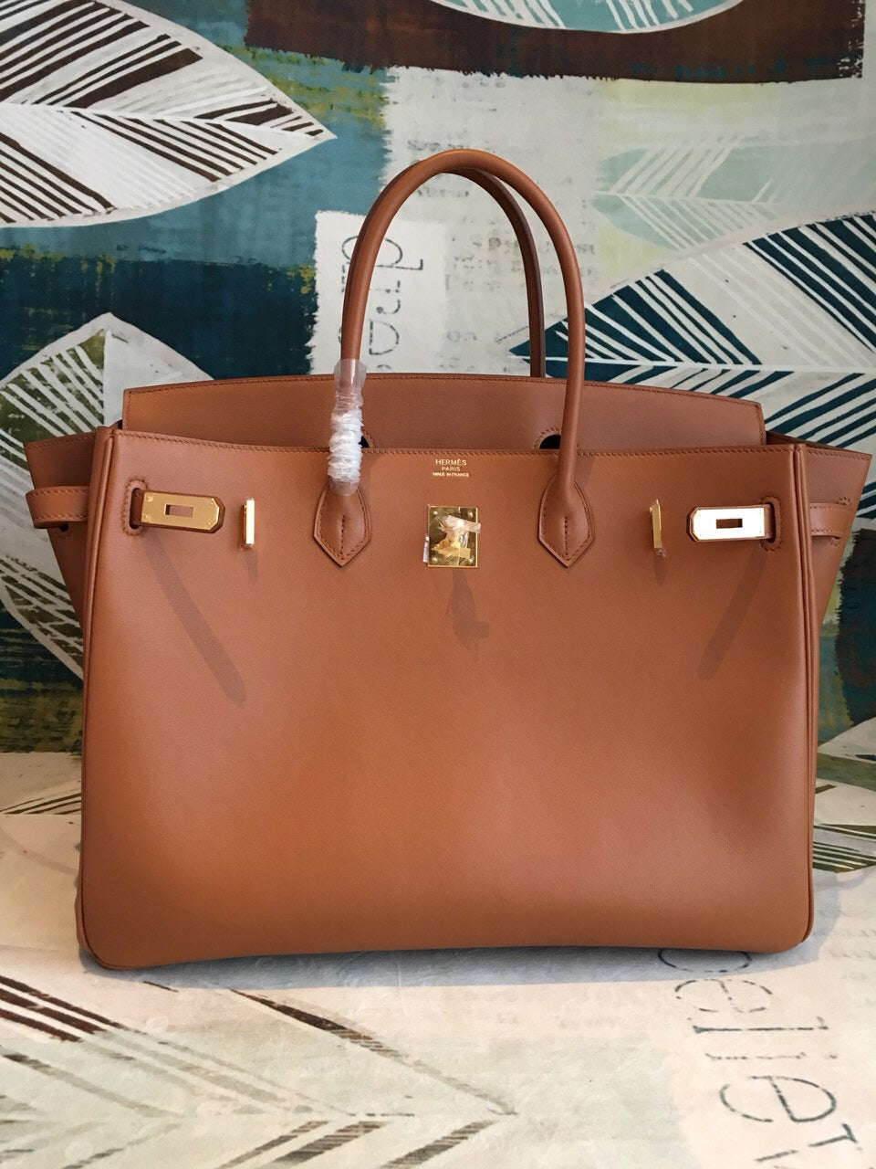 GLAMI Birkin Brown For Women Gold Toned Hardware 11.8in/30cm