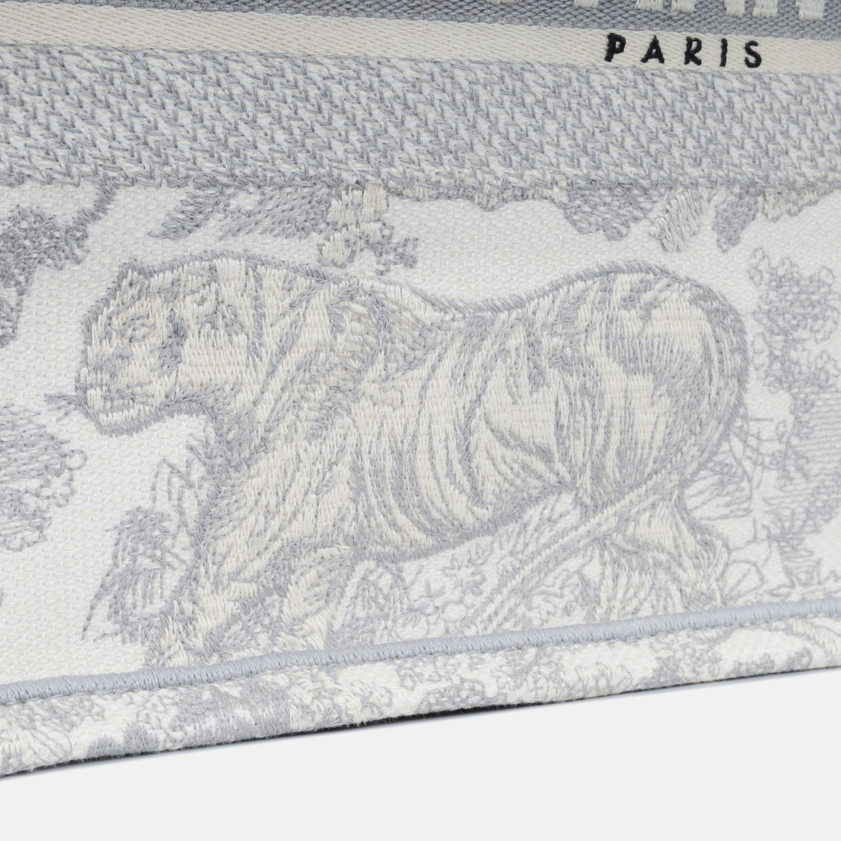 Christian Dior Small Book Tote - Grey Toile Du Jouy