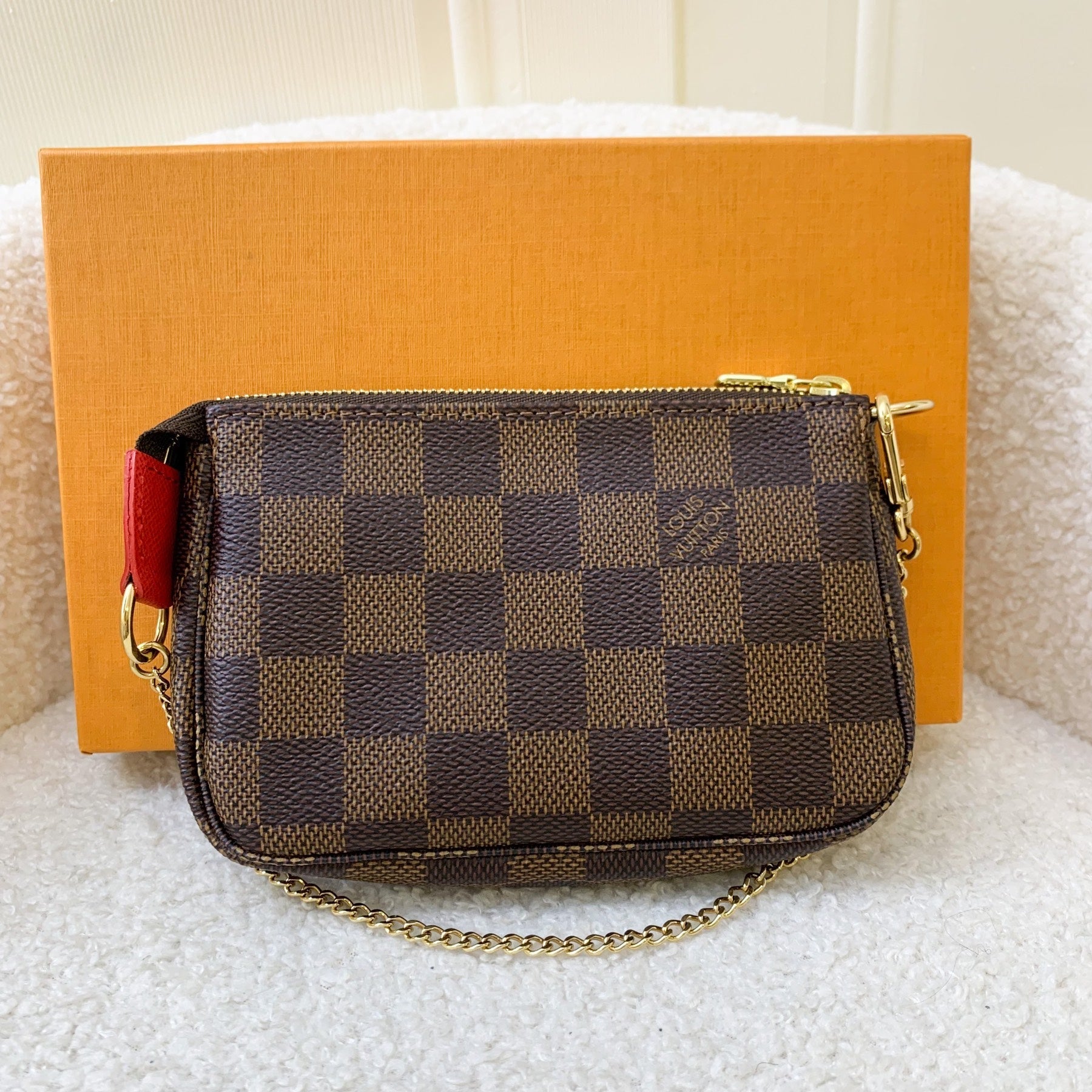 LV Mini Pochette Accessoires in Christmas 2019 Animation (Paris) Monogram Canvas