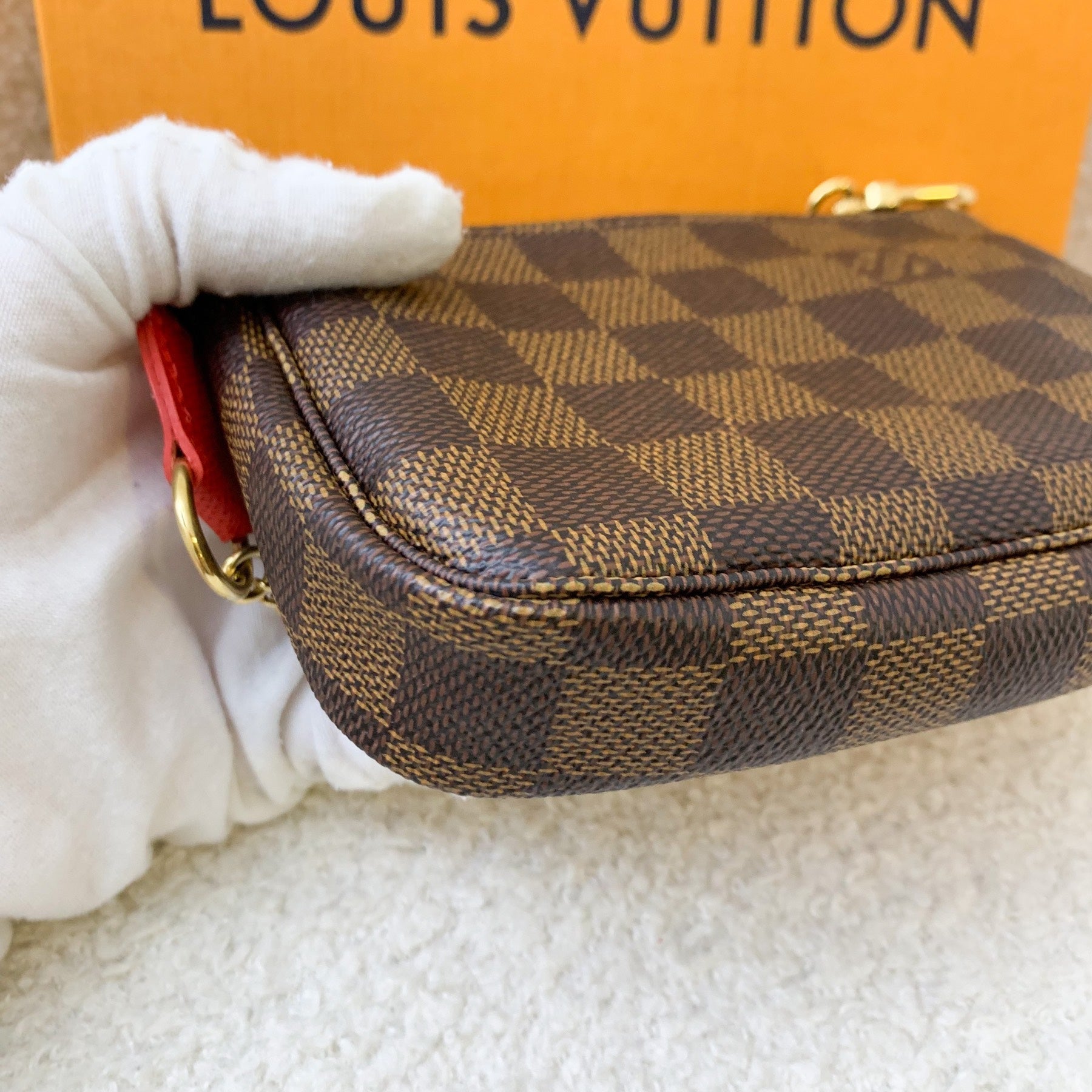 LV Mini Pochette Accessoires in Christmas 2019 Animation (Paris) Monogram Canvas