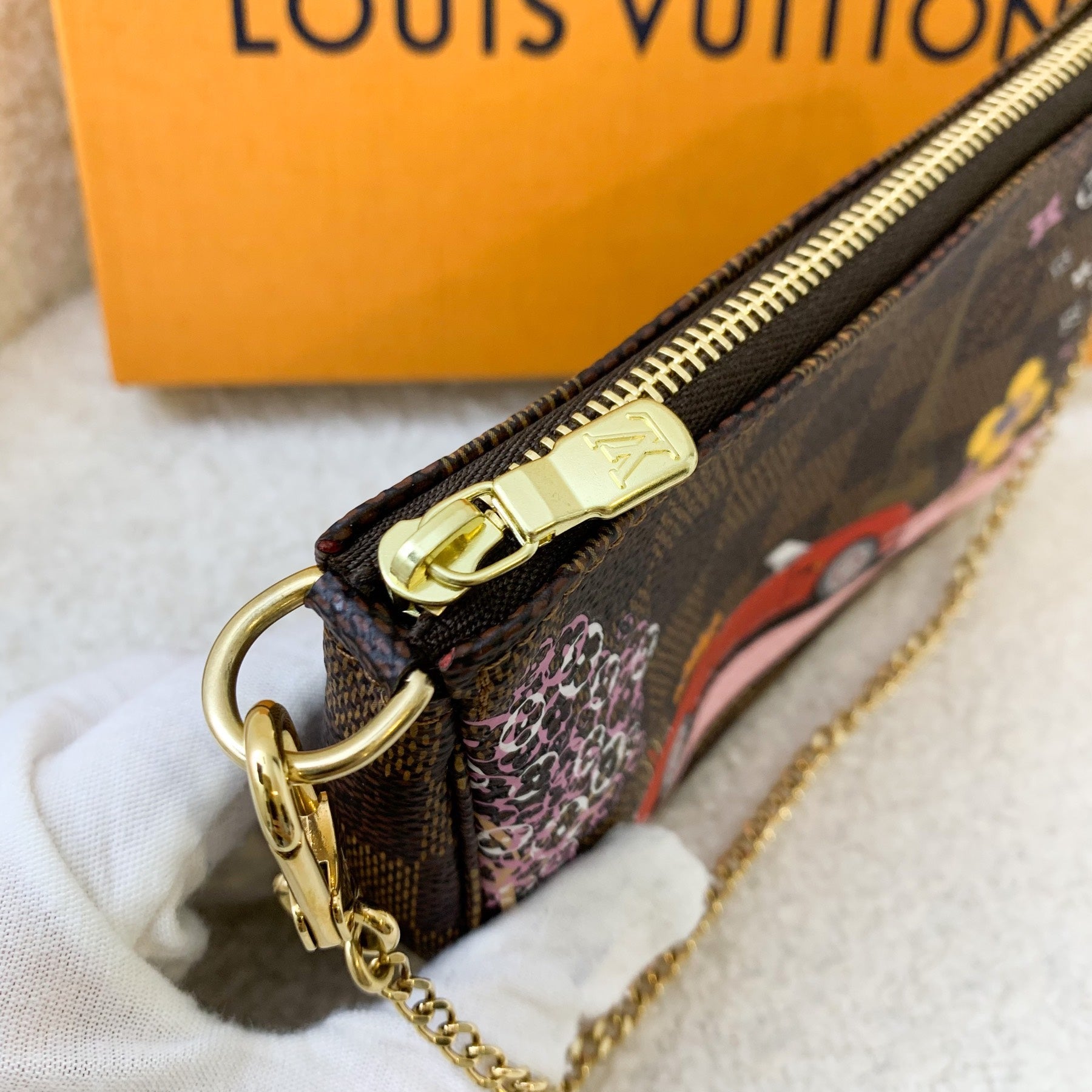 LV Mini Pochette Accessoires in Christmas 2019 Animation (Paris) Monogram Canvas