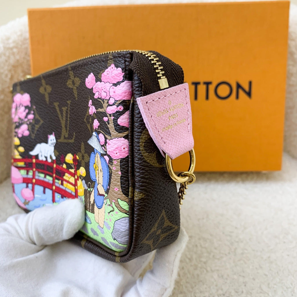 LV Mini Pochette Accessoires in Christmas 2021 Animation (Japan Sakura) Monogram Canvas