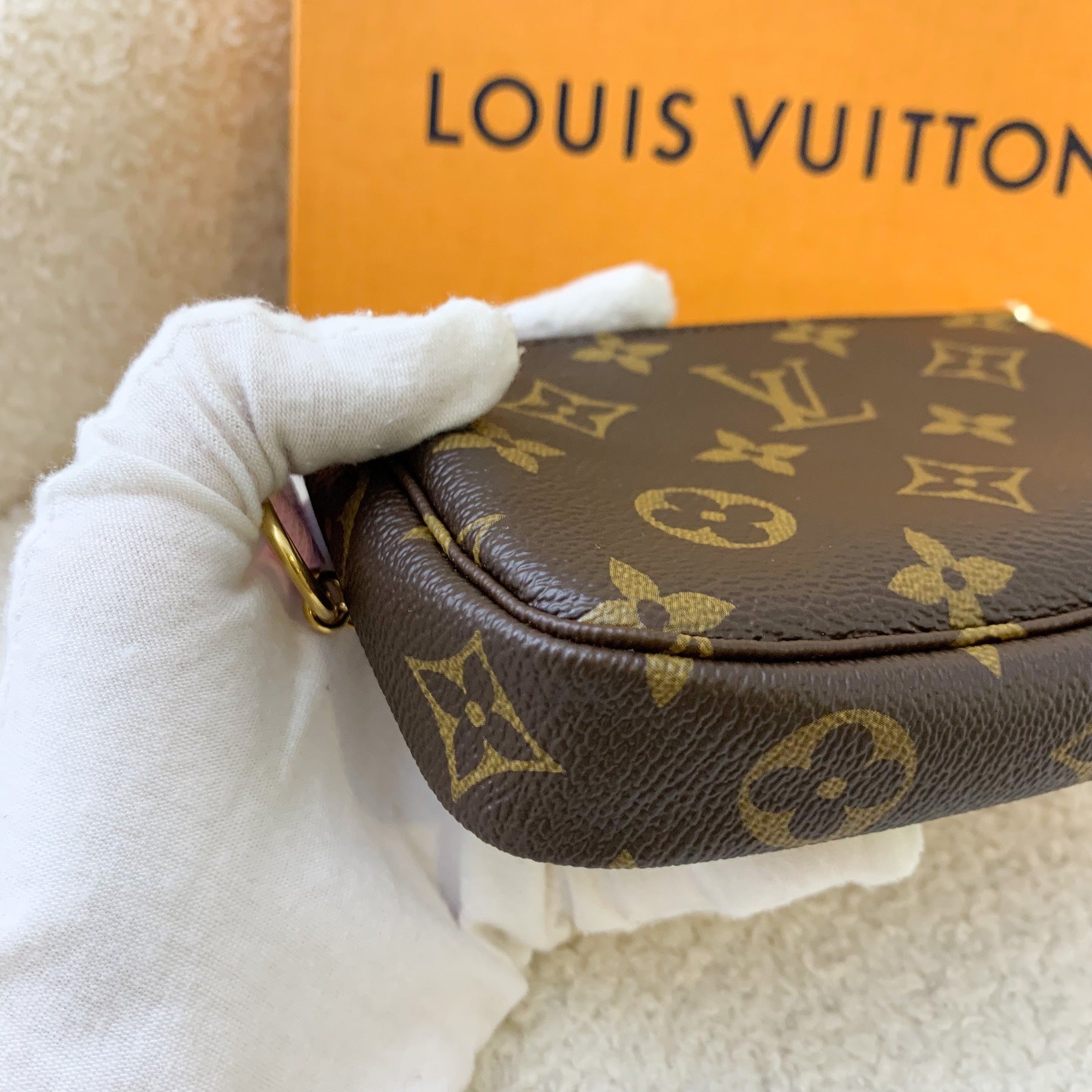 LV Mini Pochette Accessoires in Christmas 2021 Animation (Japan Sakura) Monogram Canvas