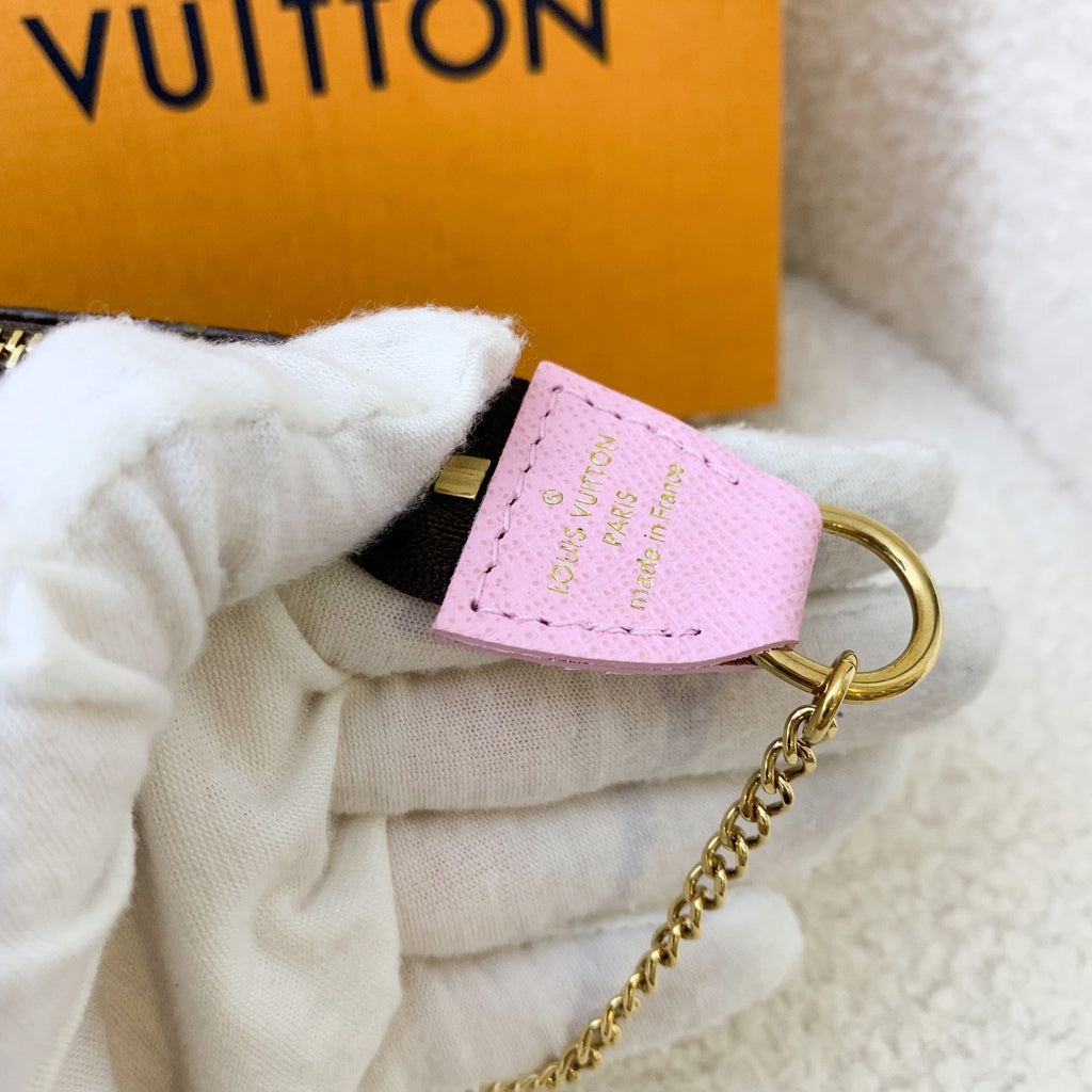 LV Mini Pochette Accessoires in Christmas 2021 Animation (Japan Sakura) Monogram Canvas