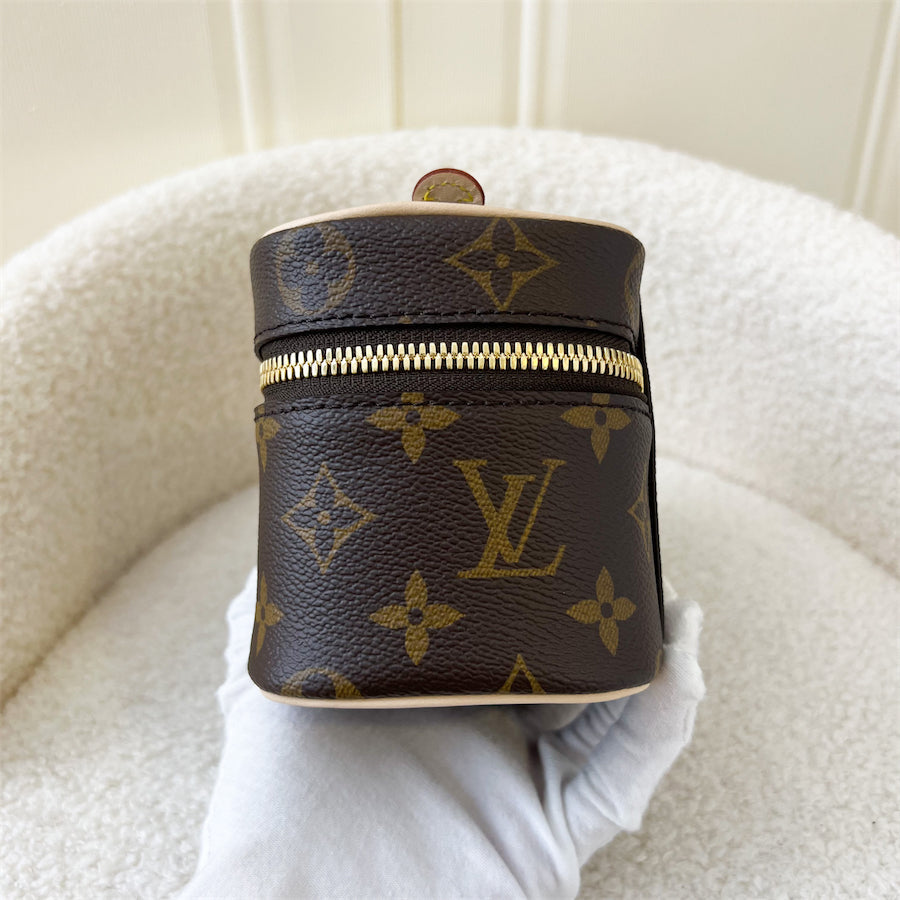 LV Nano Nice in Monogram Canvas GHW