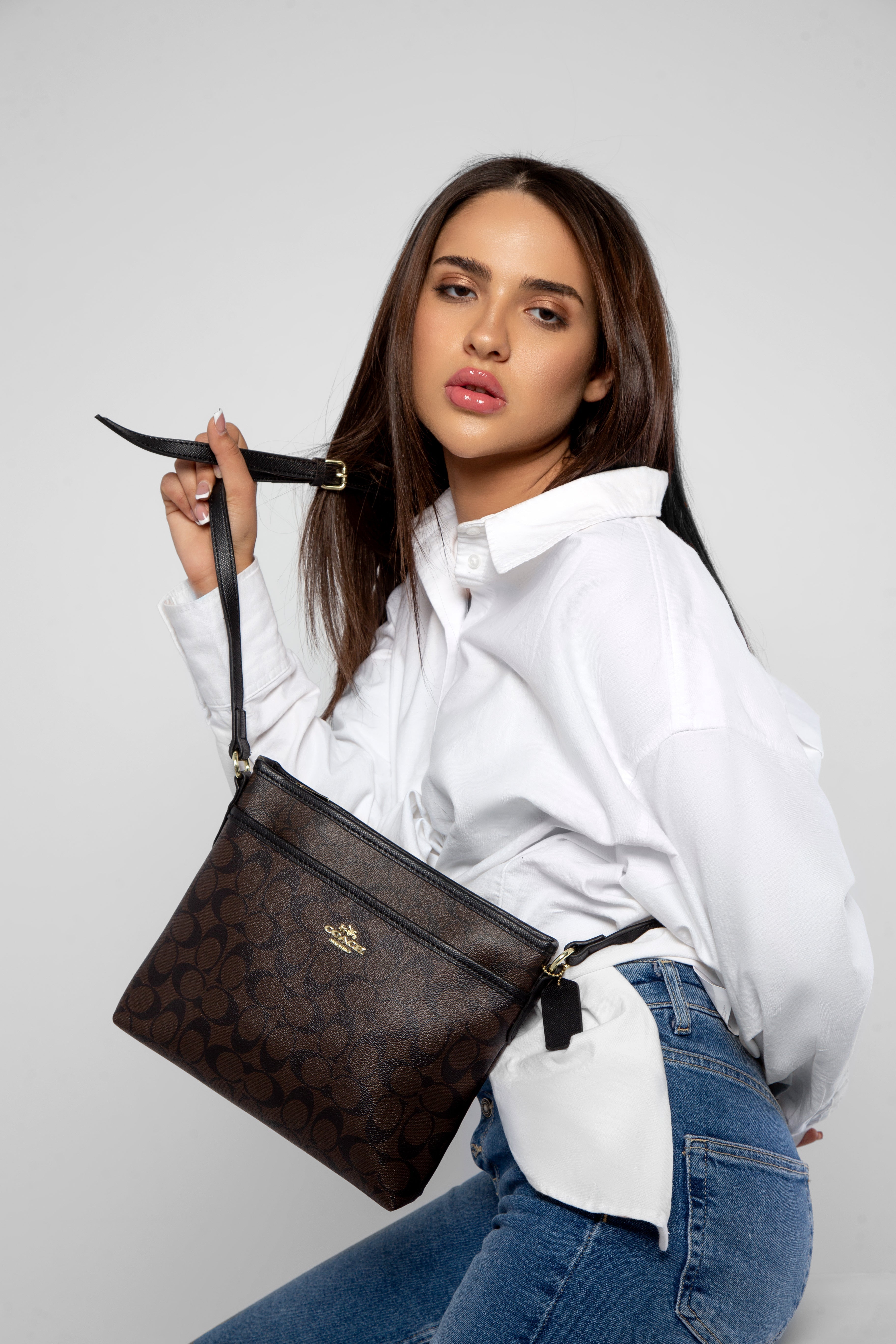 Coach File Bag In Brown