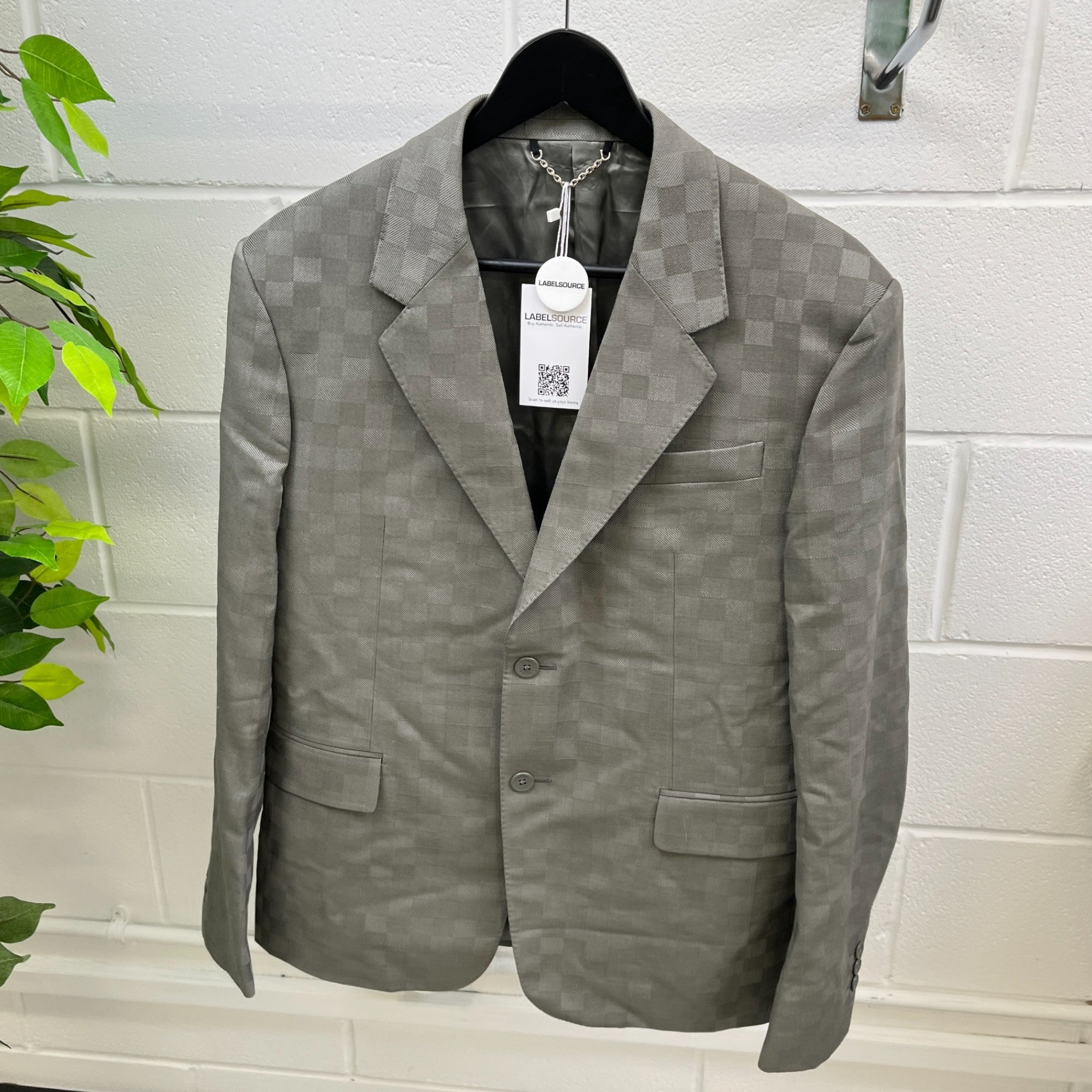 Men's Damier Jacket Jacket Grey Size IT 48 / M