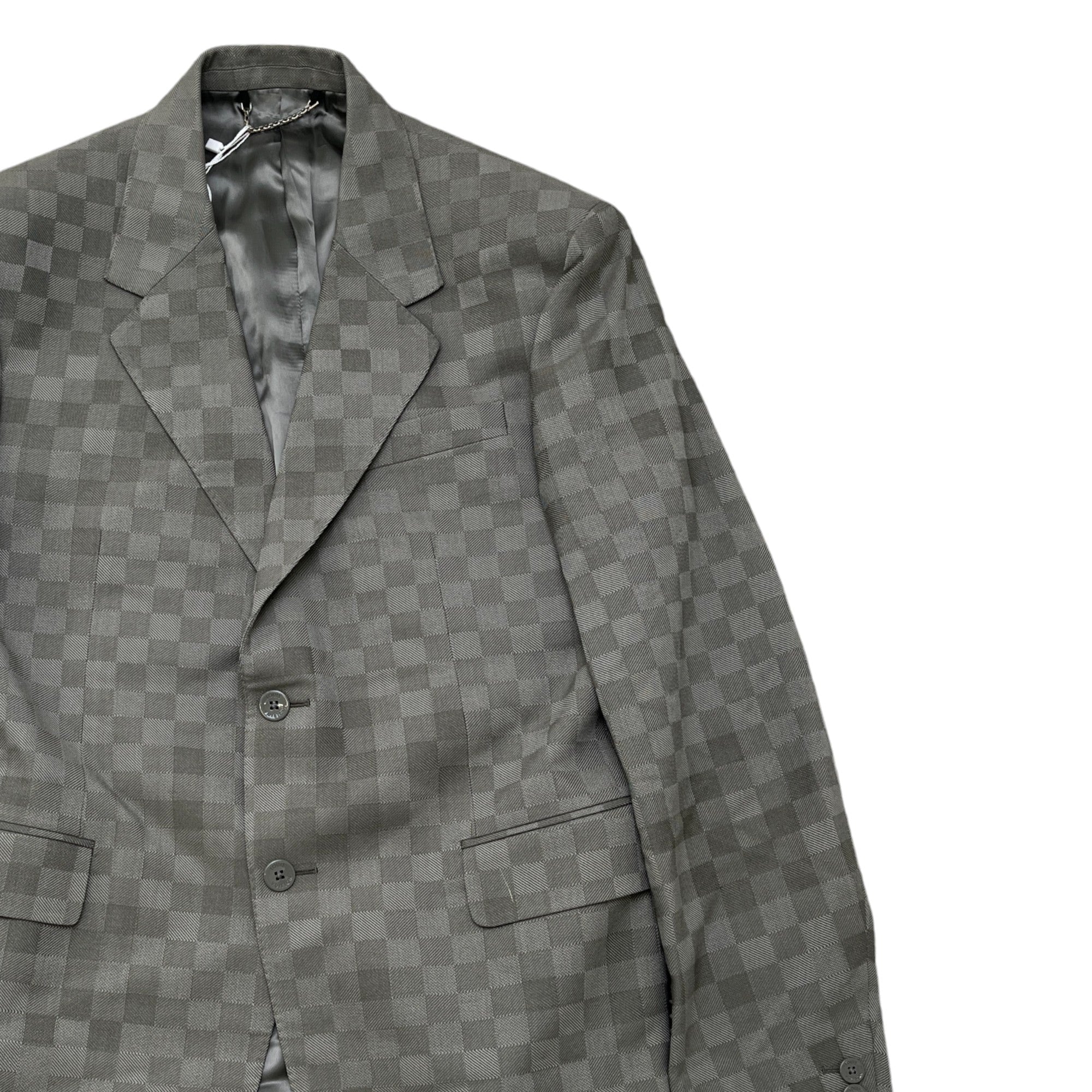 Men's Damier Jacket Jacket Grey Size IT 48 / M