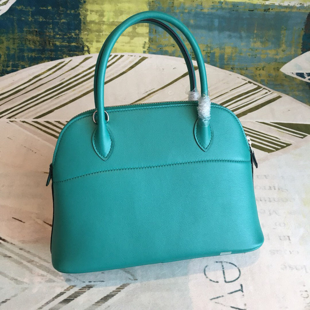 HM Bolide Bag Blue For Women Silver Toned Hardware 12.6in/32cm
