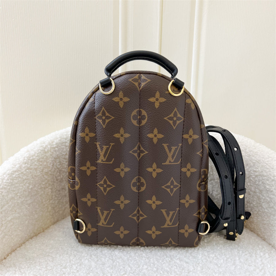 LV Mini Palm Springs Backpack in Monogram Canvas GHW (New Zip)