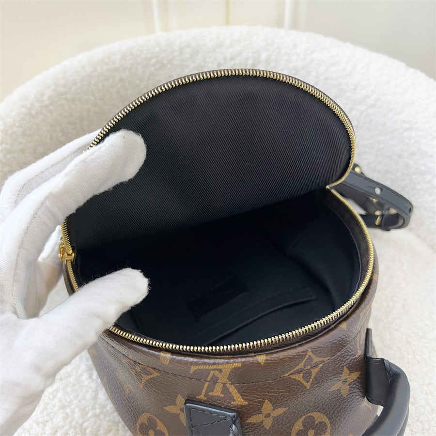 LV Mini Palm Springs Backpack in Monogram Canvas GHW (New Zip)