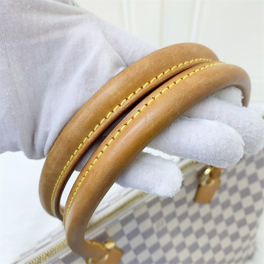LV Saleya PM Tote in Damier Azur Canvas and GHW