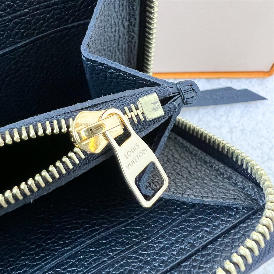 LV Clemence Long Wallet in Black Empreinte Leather GHW