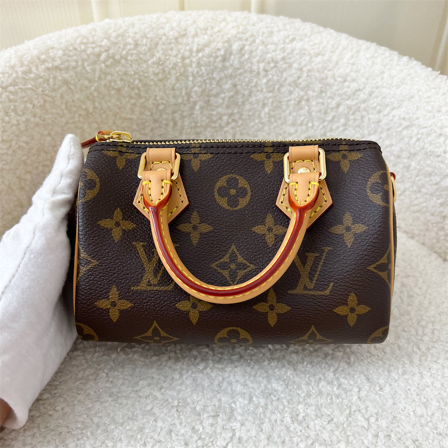 LV Nano Speedy in Monogram Canvas GHW