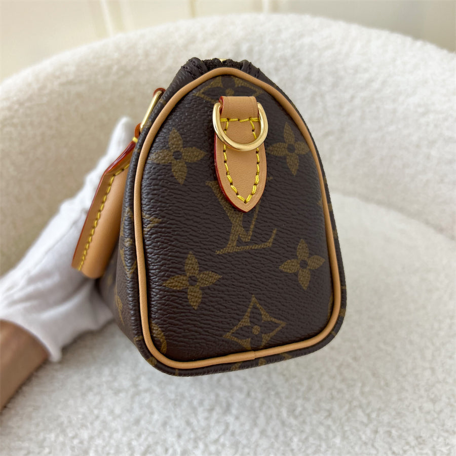 LV Nano Speedy in Monogram Canvas GHW