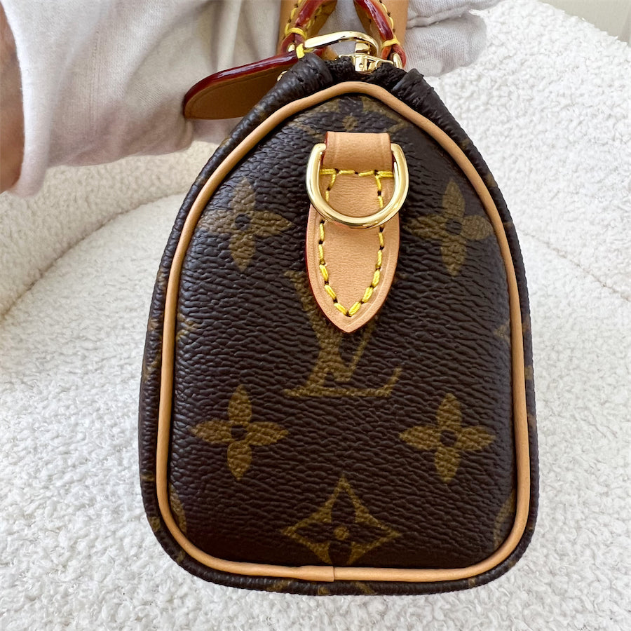 LV Nano Speedy in Monogram Canvas GHW