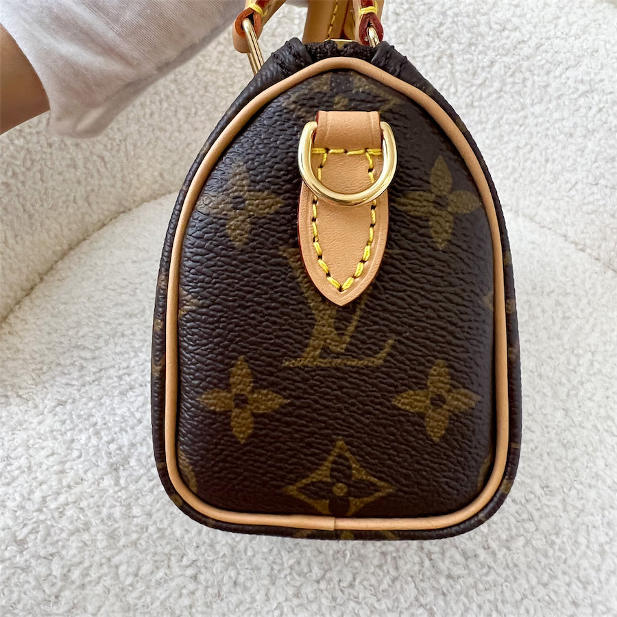 LV Nano Speedy in Monogram Canvas GHW