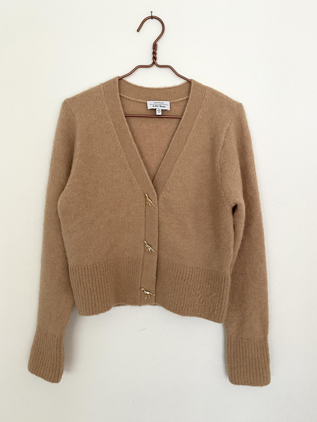 Dinosaur Button Knit Cardigan - SIZE EUR S