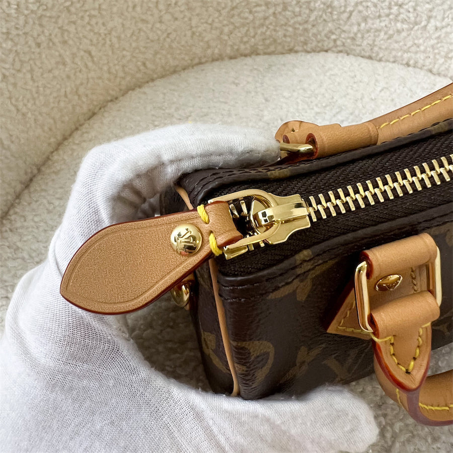LV Nano Speedy in Monogram Canvas GHW