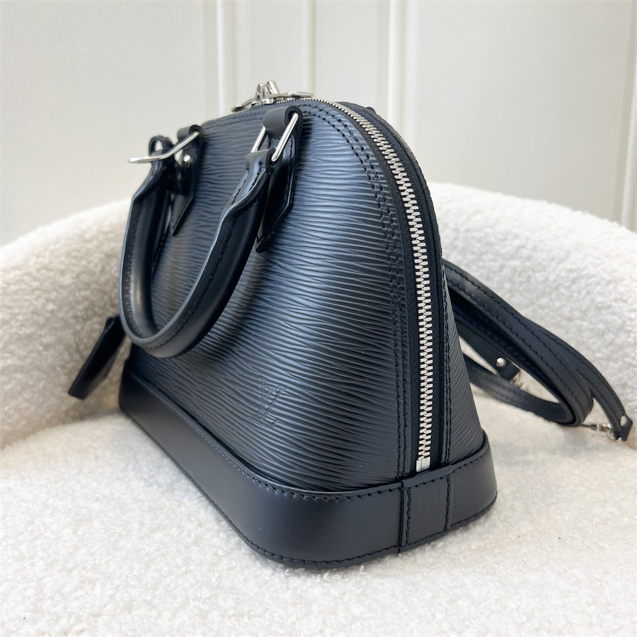 LV Alma BB in Black Epi Leather SHW