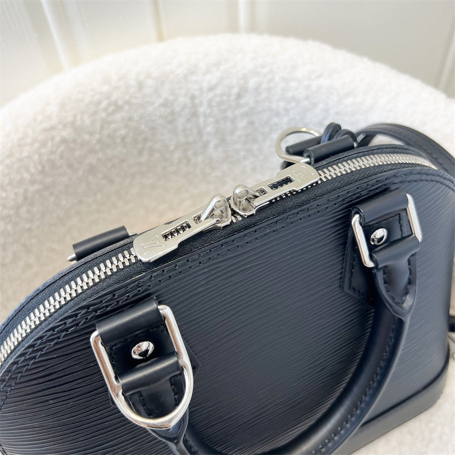 LV Alma BB in Black Epi Leather SHW