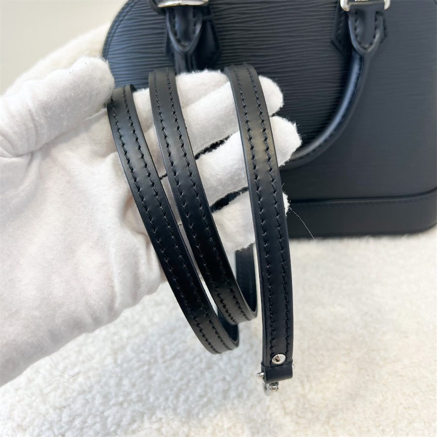 LV Alma BB in Black Epi Leather SHW
