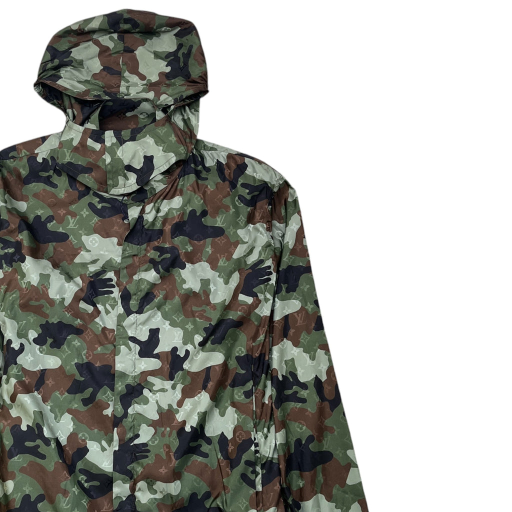 Men's Camo Monogram Windbreaker Khaki Size IT 54 / XXL