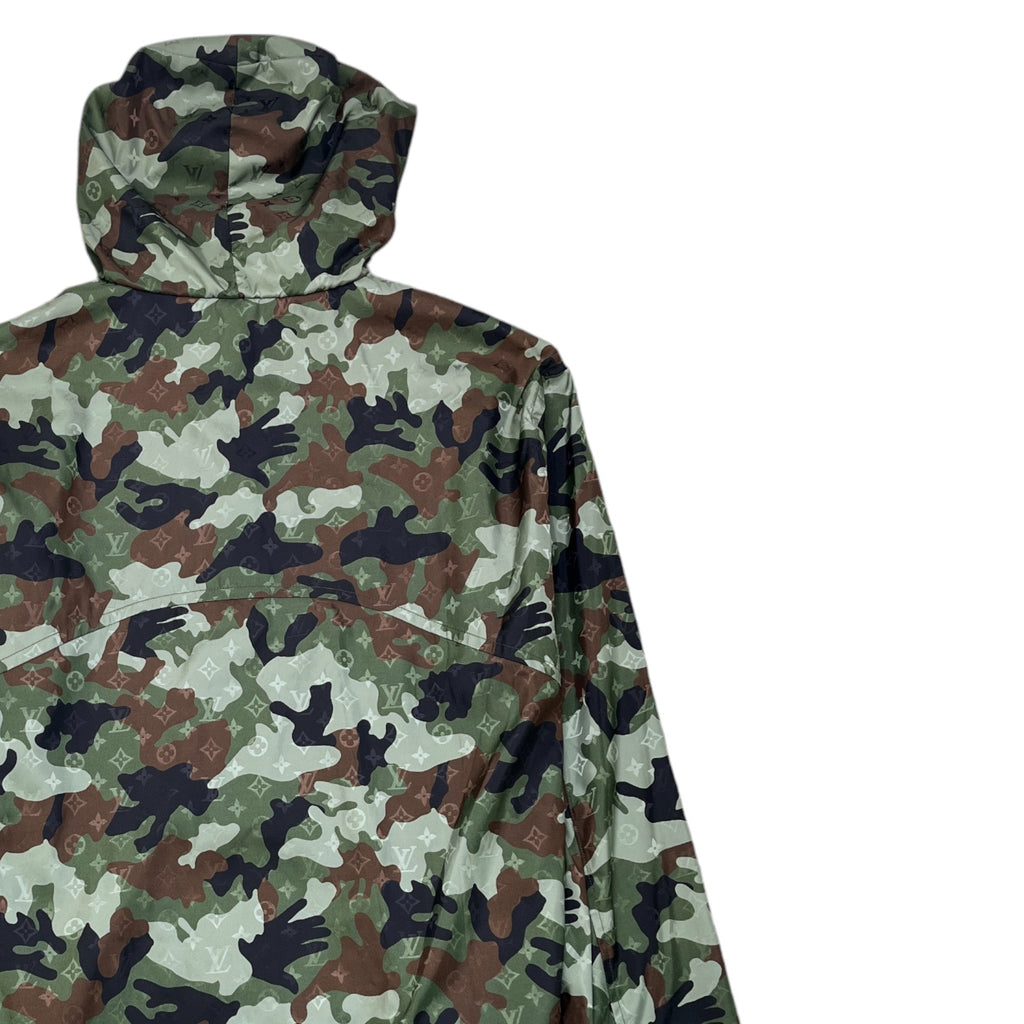 Men's Camo Monogram Windbreaker Khaki Size IT 54 / XXL