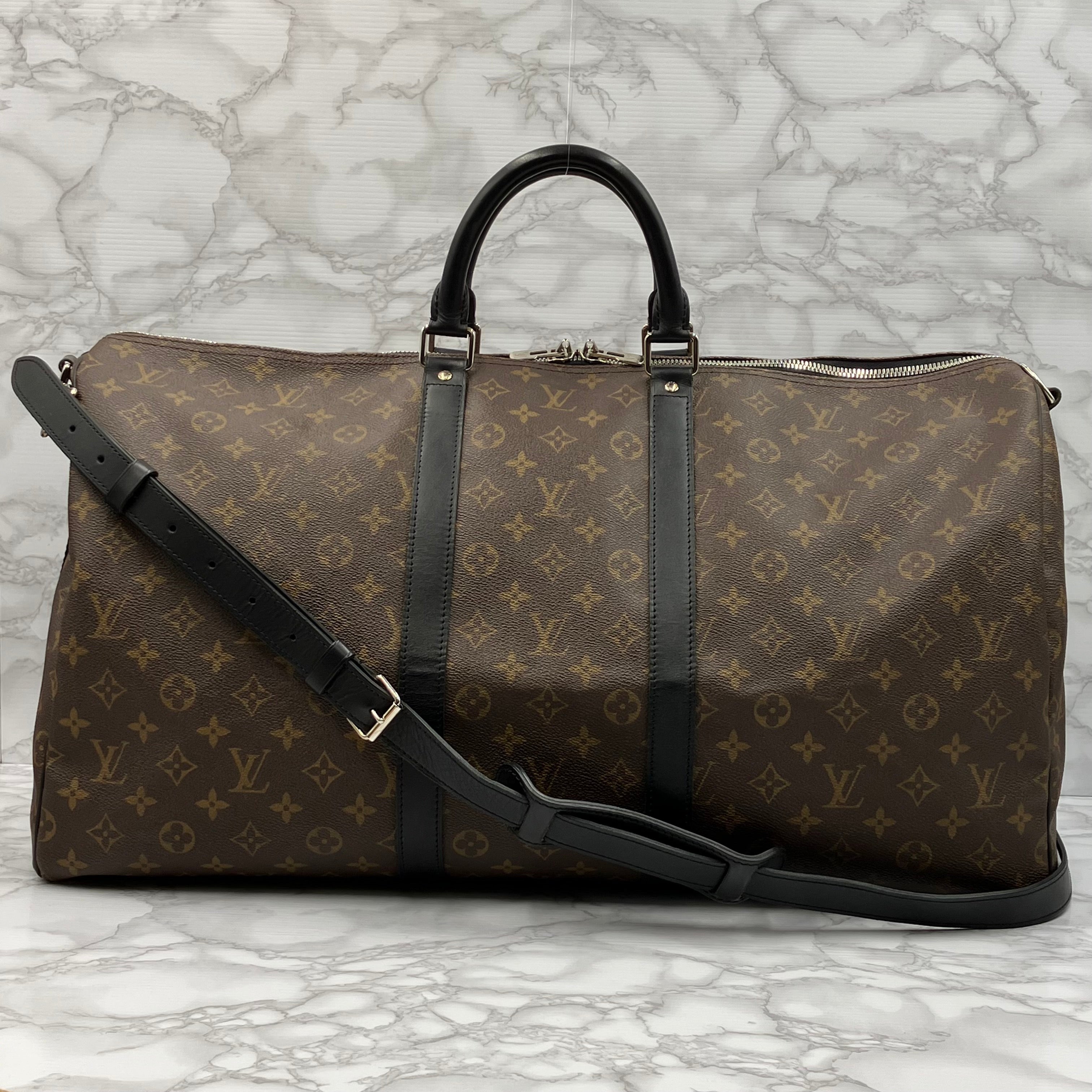LOUIS VUITTON Keypole 55 Macassar Bandoliere