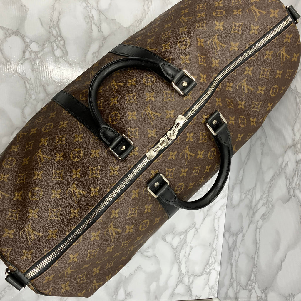 LOUIS VUITTON Keypole 55 Macassar Bandoliere