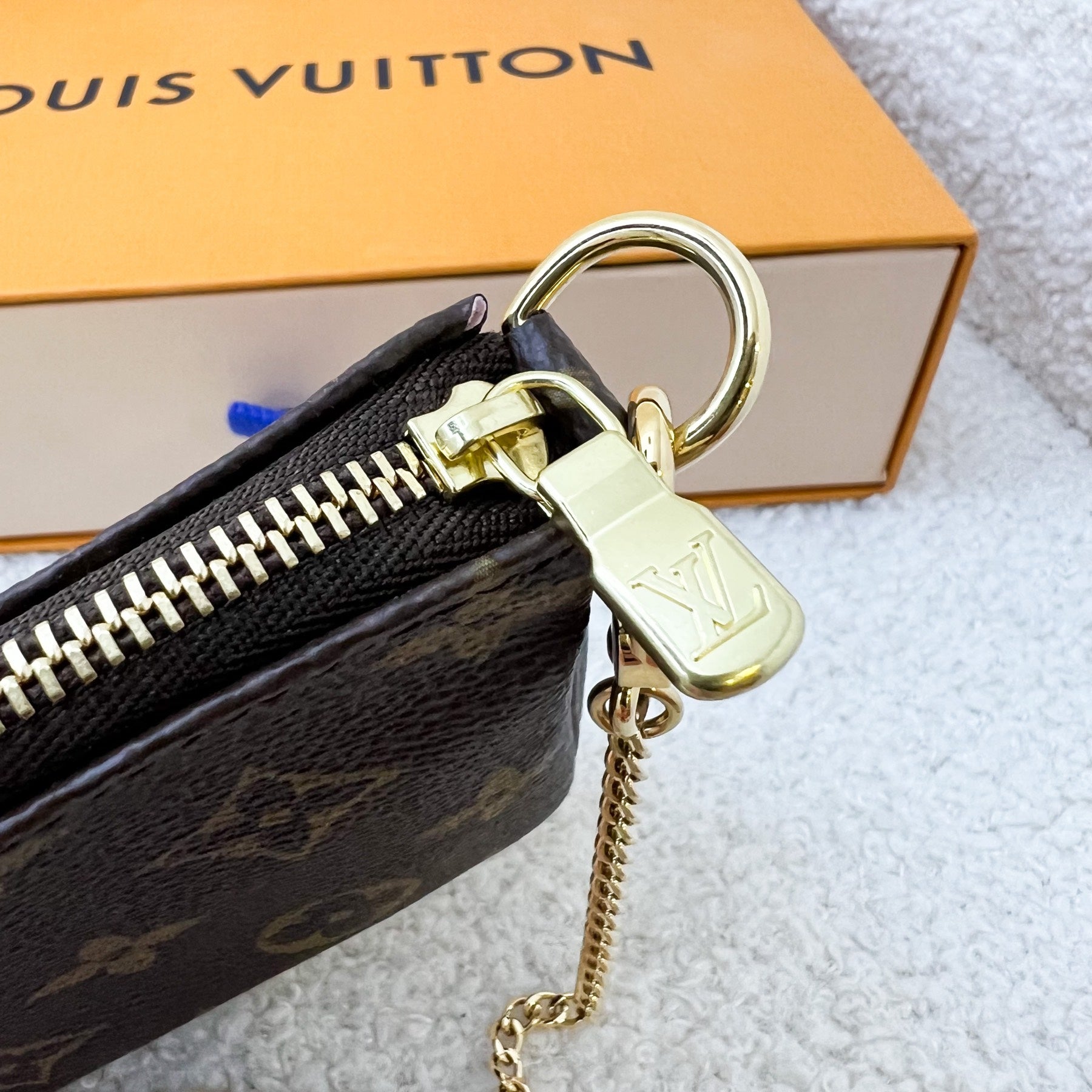 LV Mini Pochette Accessoires in Christmas 2021 Animation (Japan Sakura) Monogram Canvas