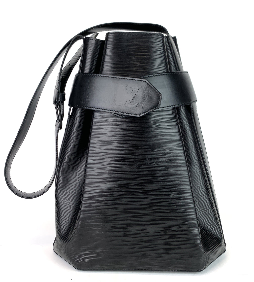 Louis Vuitto Sac d'Epaule GM Black Epi Leather Bag