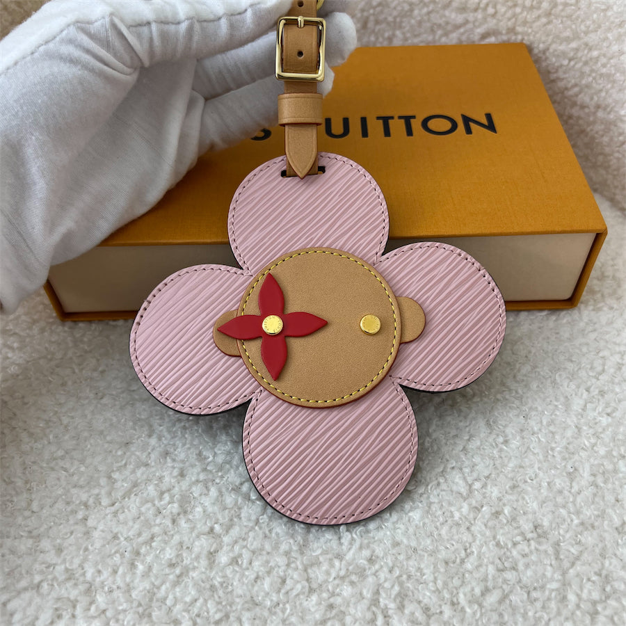 LV Vivienne Luggage Tag in Monogram / Pink