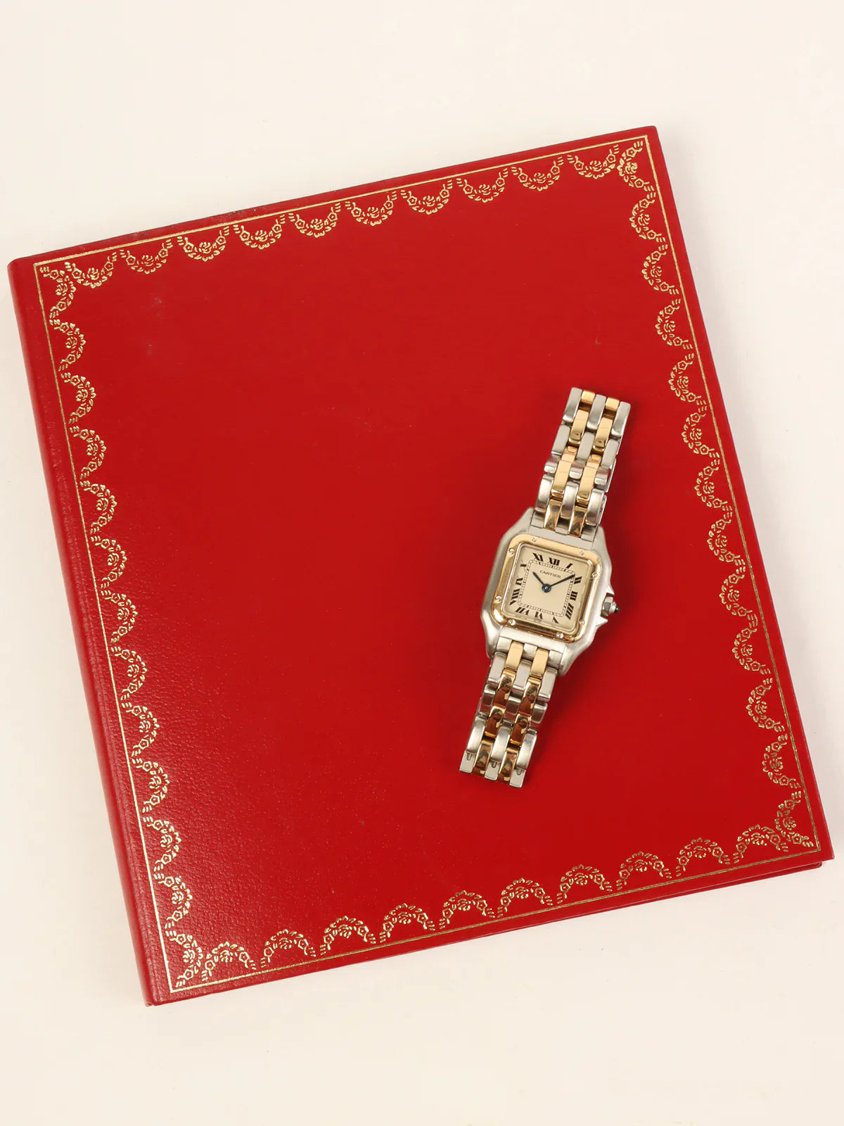 CARTIER Panthere Sm 2Row Silver/Gold