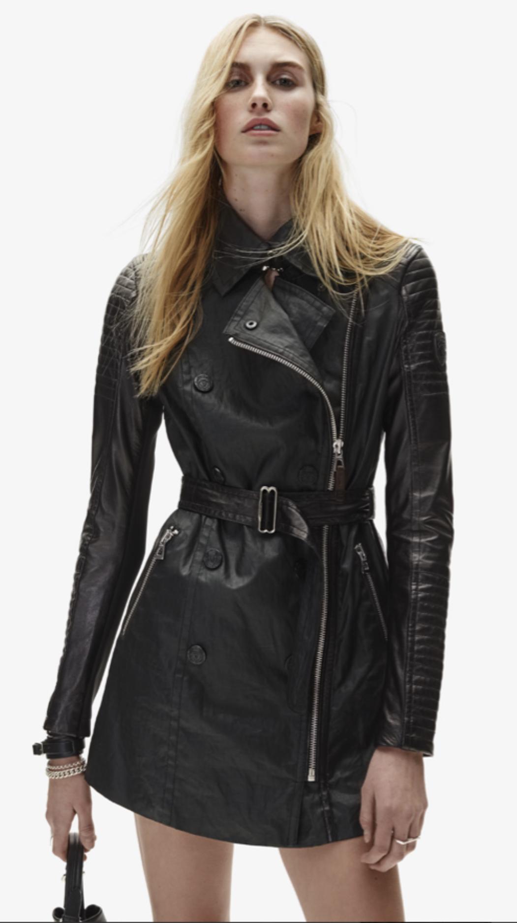 Marjorie Asymmetrical Trench Coat - Size M