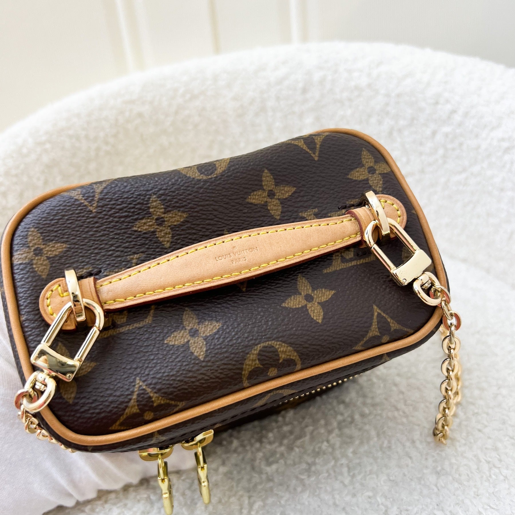LV Nano Nice in Monogram Canvas and GHW